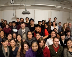 Winter 2017 panorama photo of ITP students